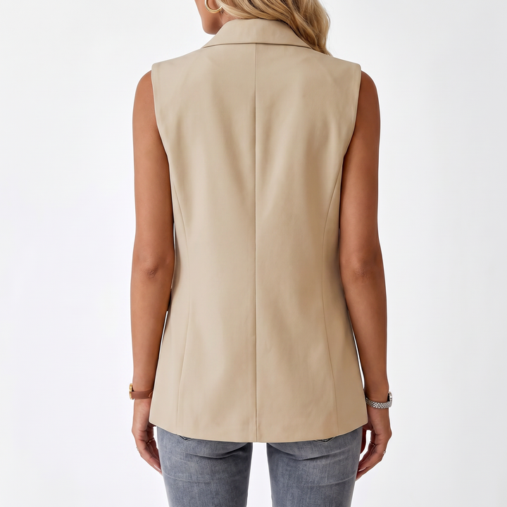 Elegant Sleeveless Blazer Vest for Women