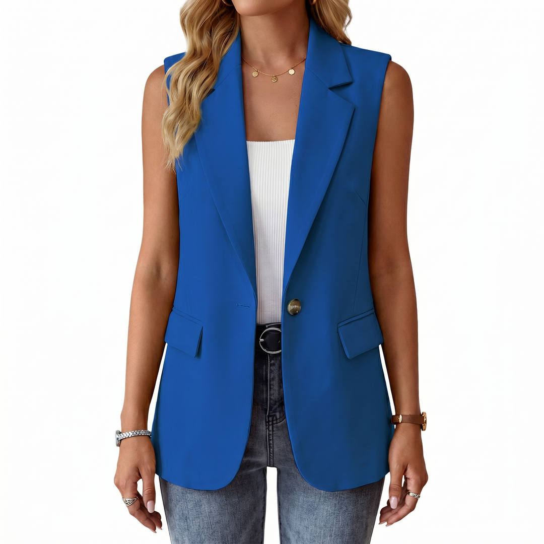Elegant Sleeveless Blazer Vest for Women