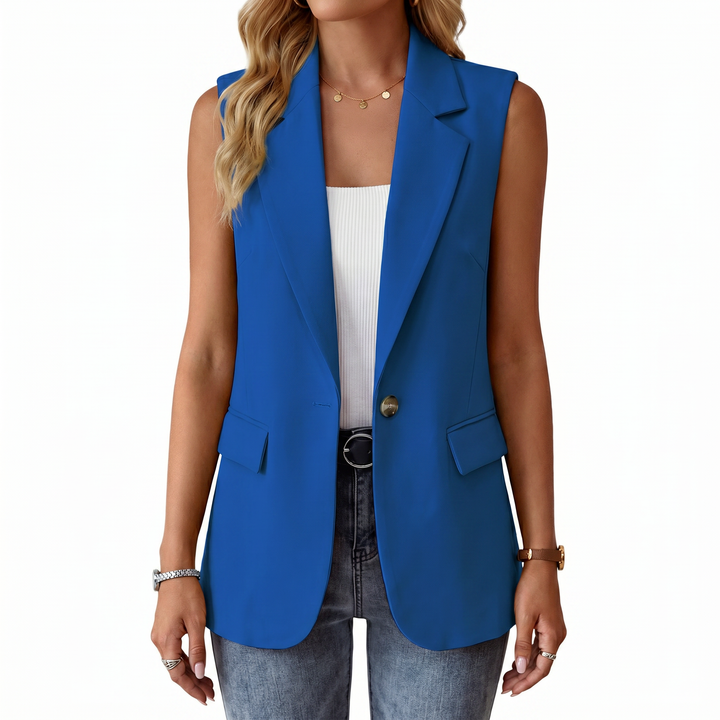Elegant Sleeveless Blazer Vest for Women