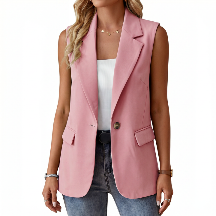 Elegant Sleeveless Blazer Vest for Women