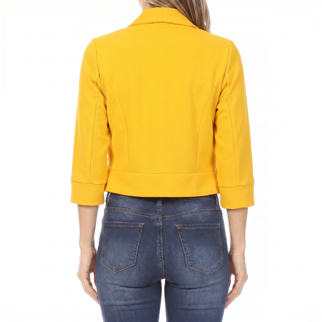 Women's Open Front Cropped Blazer
