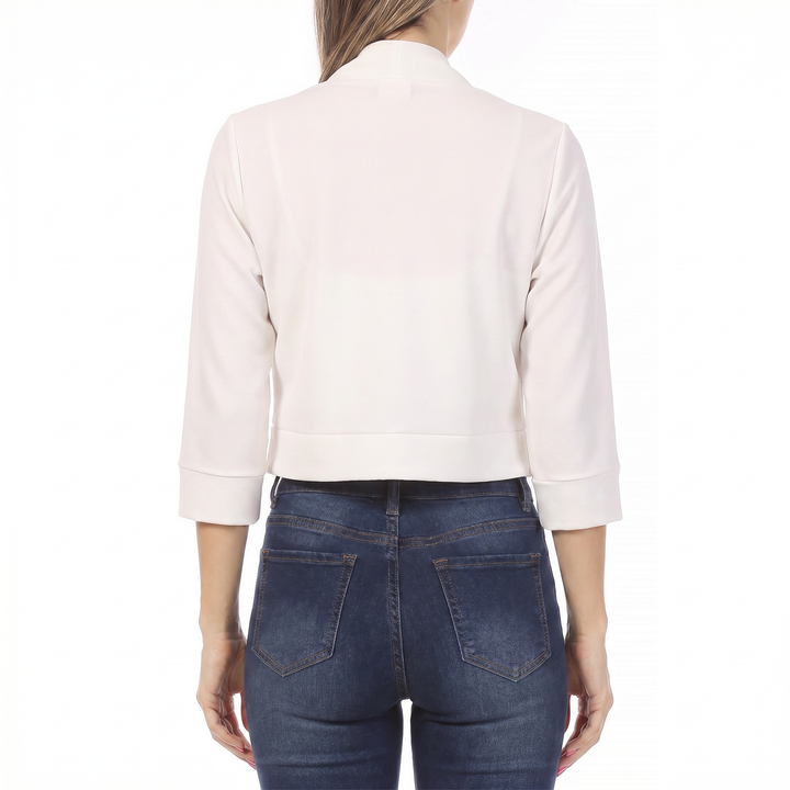 Women's Open Front Cropped Blazer
