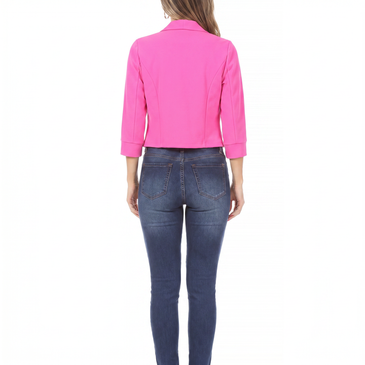 Women's Open Front Cropped Blazer