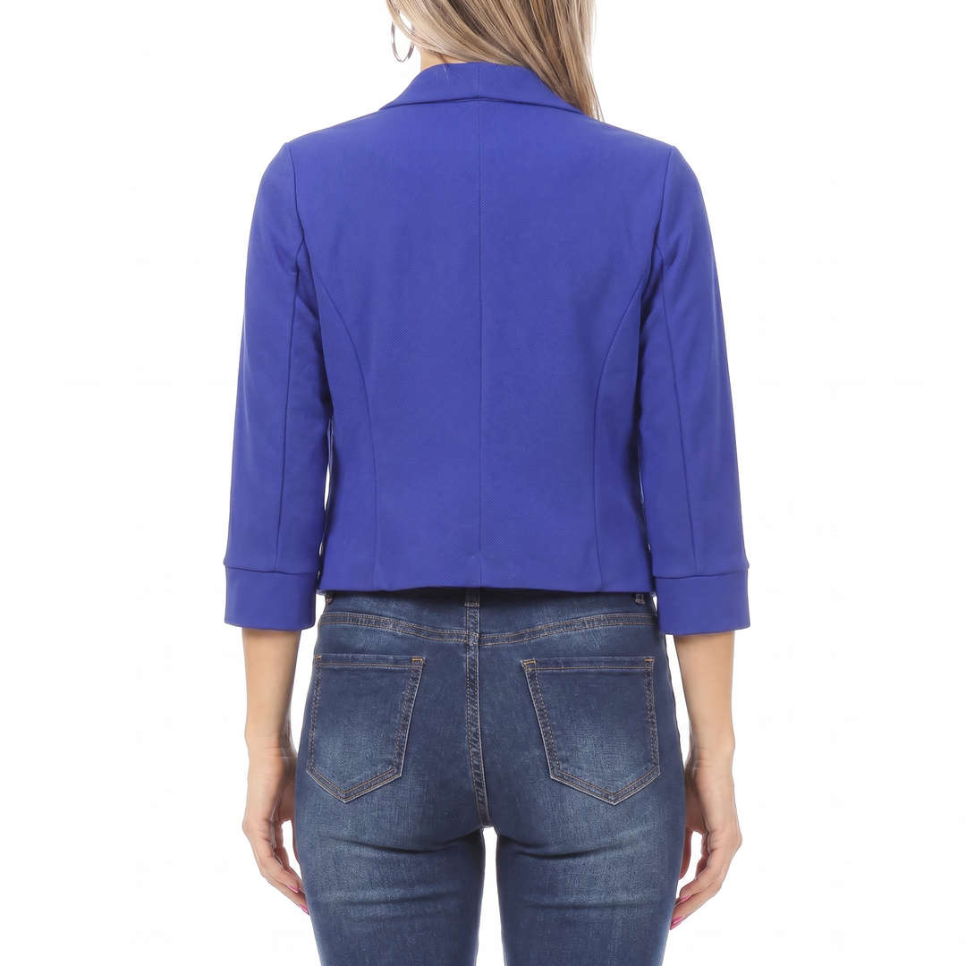 Women's Open Front Cropped Blazer