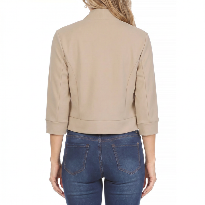 Women's Open Front Cropped Blazer
