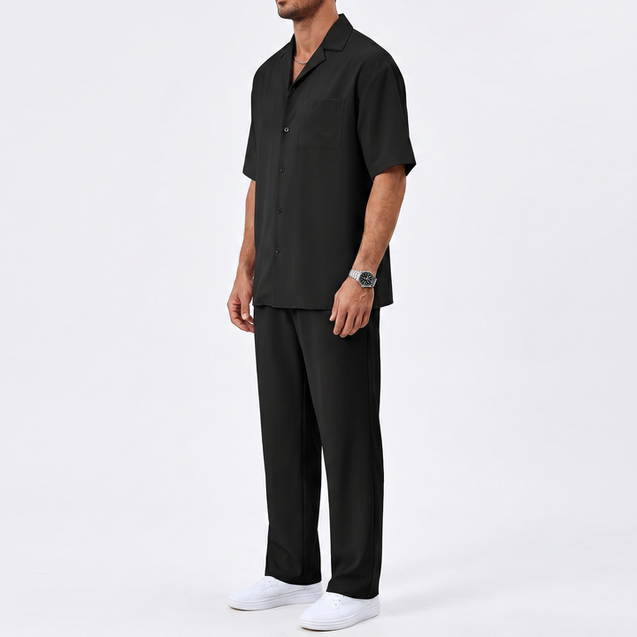 Men’s Short Sleeve Shirt and Trousers Set