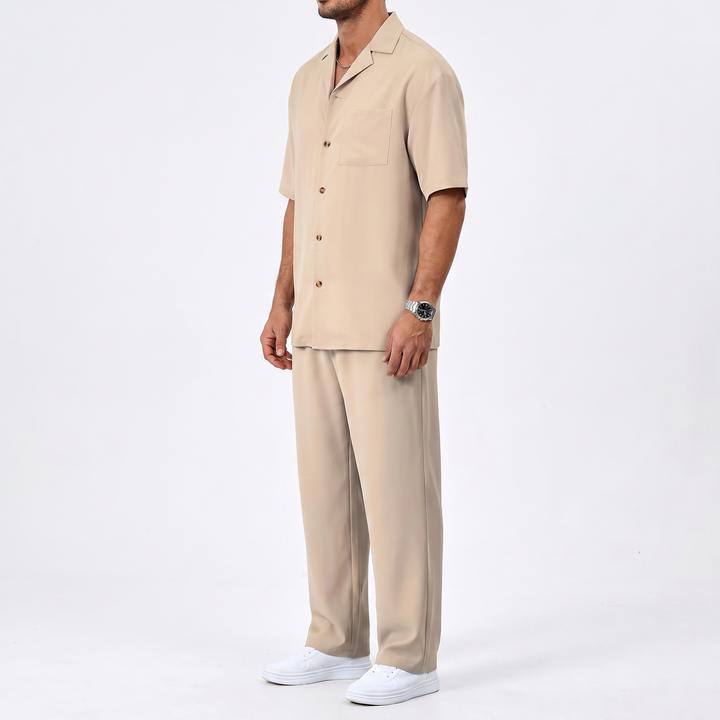 Men’s Short Sleeve Shirt and Trousers Set