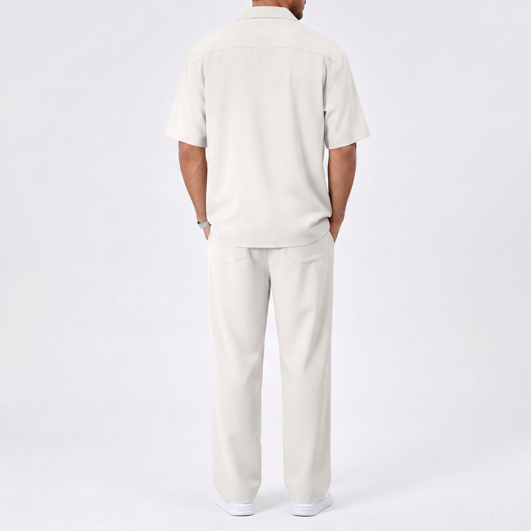 Men’s Short Sleeve Shirt and Trousers Set