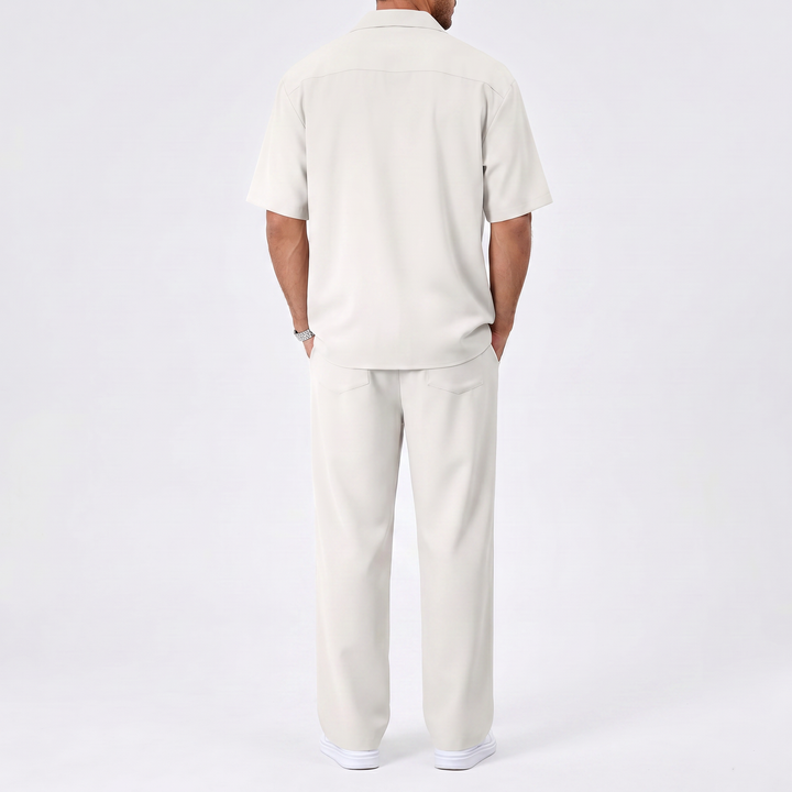 Men’s Short Sleeve Shirt and Trousers Set