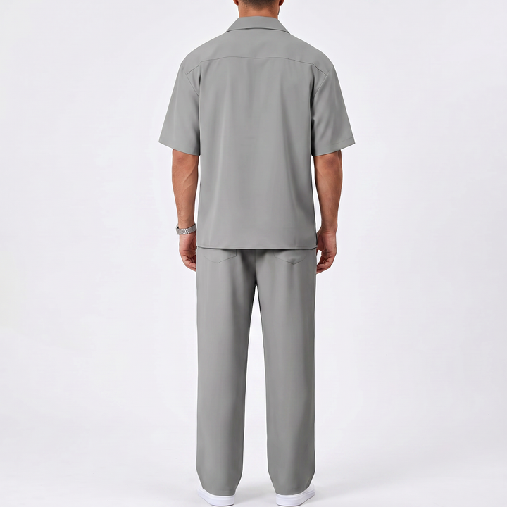 Men’s Short Sleeve Shirt and Trousers Set