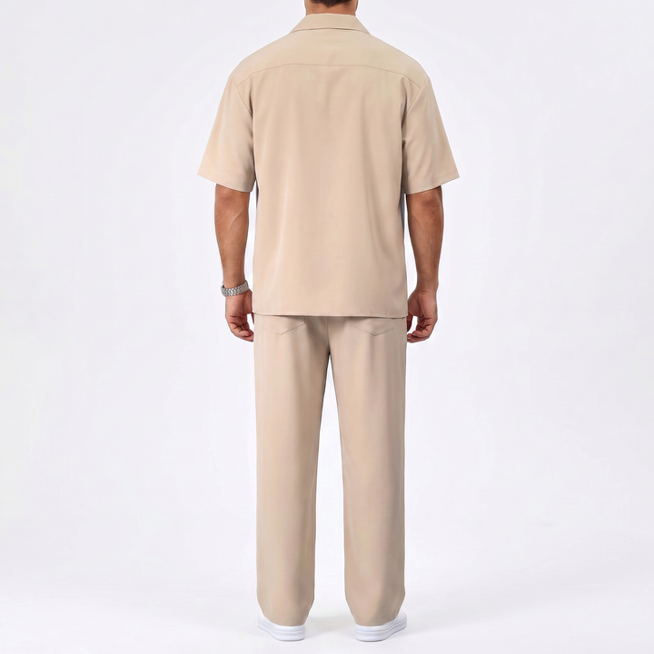 Men’s Short Sleeve Shirt and Trousers Set