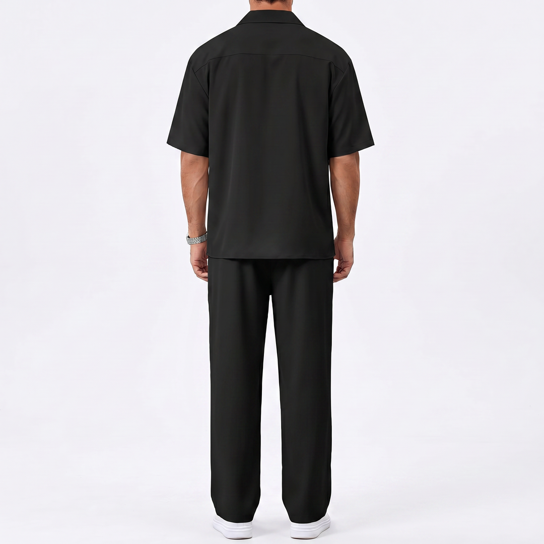 Men’s Short Sleeve Shirt and Trousers Set