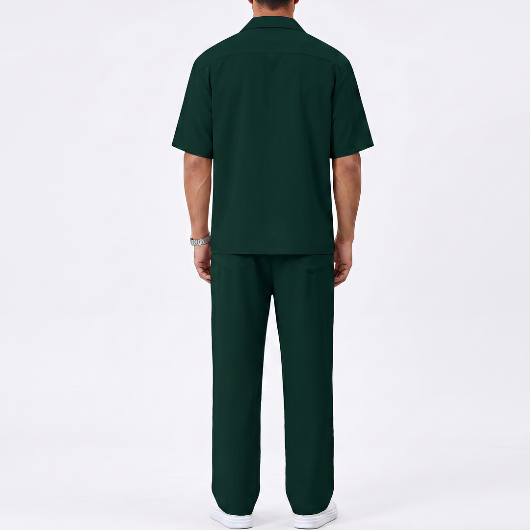 Men’s Short Sleeve Shirt and Trousers Set