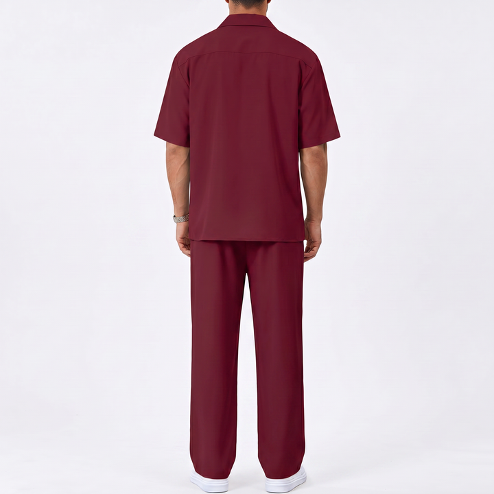 Men’s Short Sleeve Shirt and Trousers Set