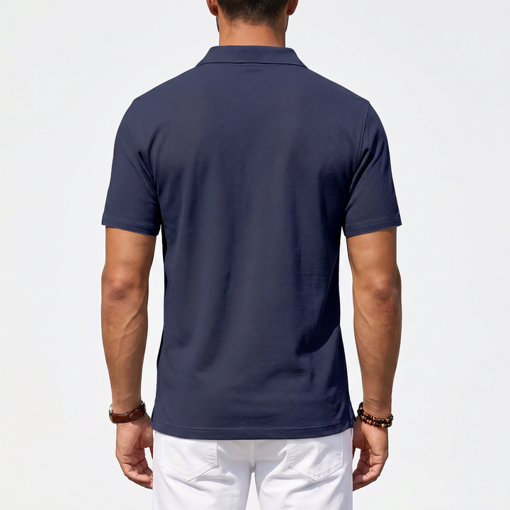 Men’s Short Sleeve Polo Shirt with Chest Pocket