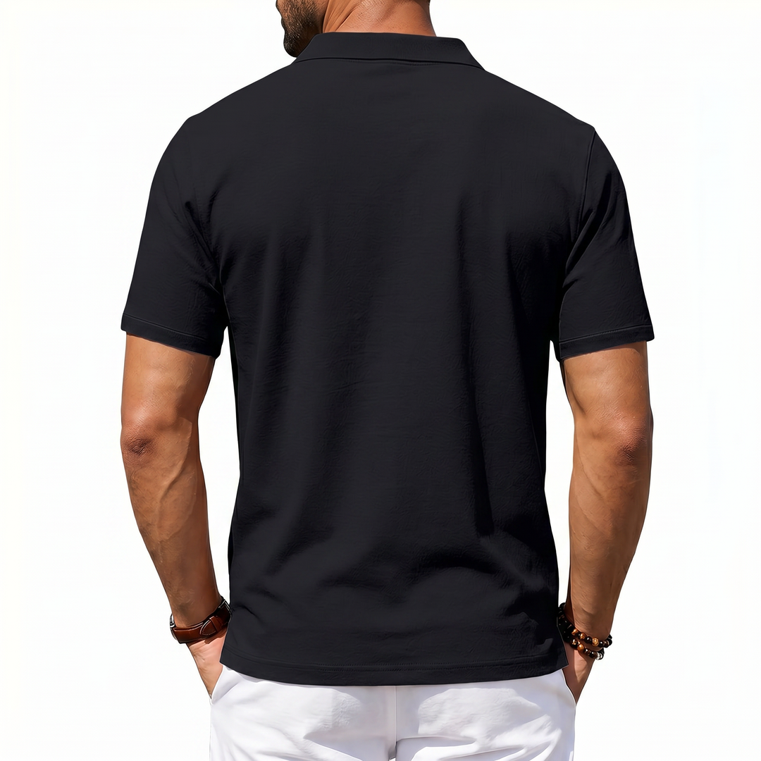 Men’s Short Sleeve Polo Shirt with Chest Pocket