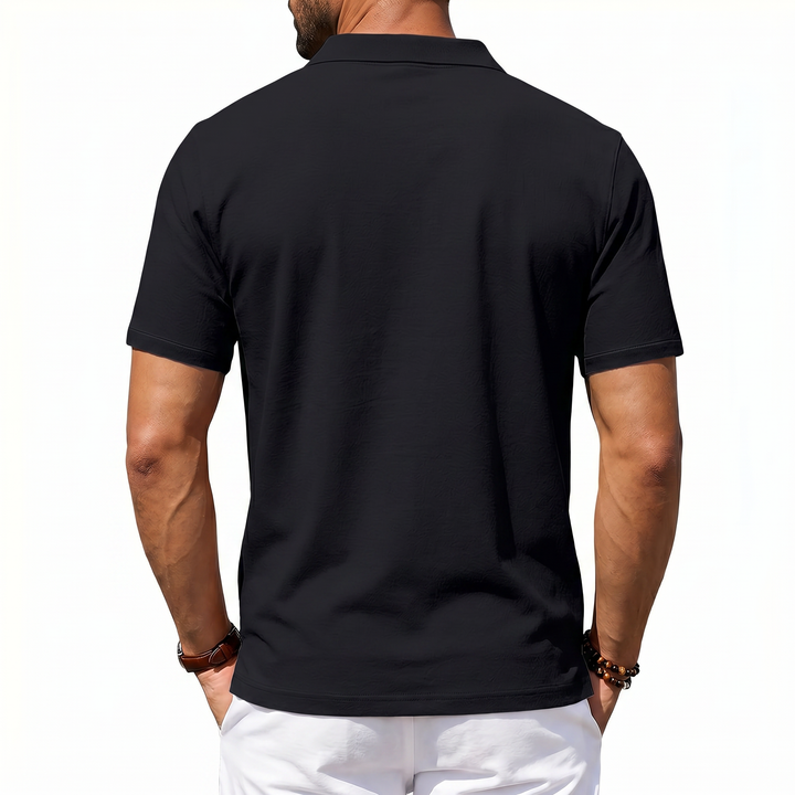 Men’s Short Sleeve Polo Shirt with Chest Pocket