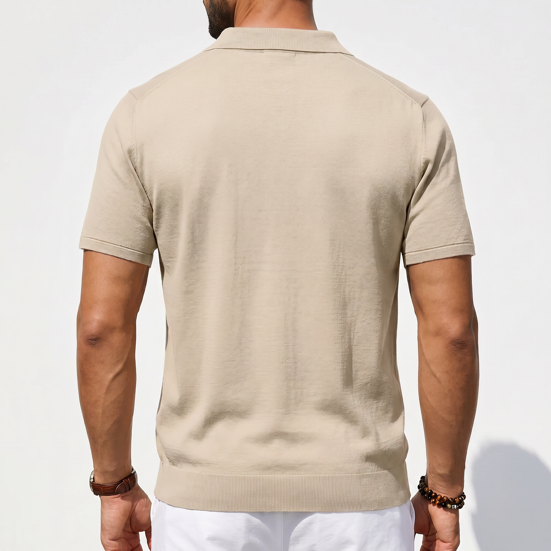 Men’s Short Sleeve Polo Shirt with Chest Pocket