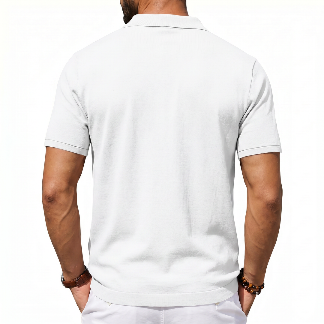 Men’s Short Sleeve Polo Shirt with Chest Pocket