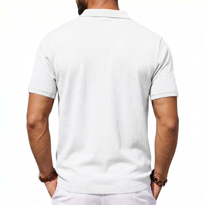 Men’s Short Sleeve Polo Shirt with Chest Pocket