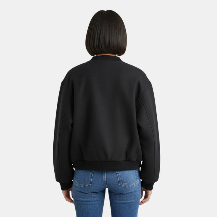 Ladies Round Neck Long Sleeve Jacket