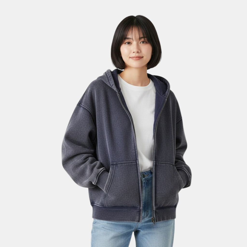 Women's Oversized Zip Hoodie