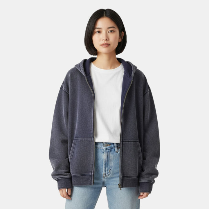 Women's Oversized Zip Hoodie