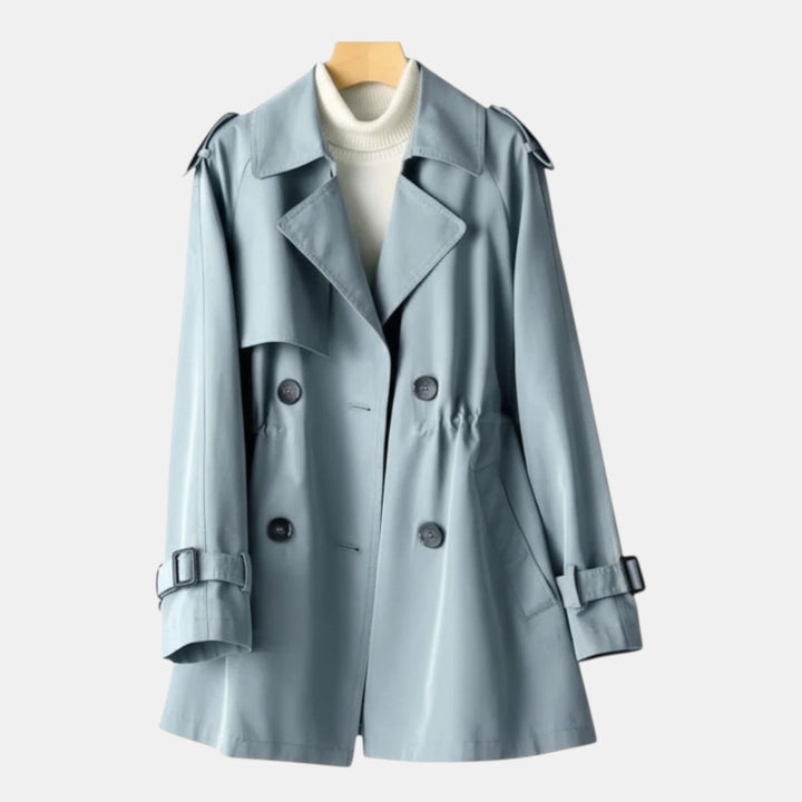 Long Trench Coat Stylish Fashion Outerwear