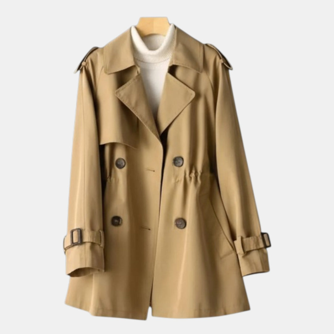 Long Trench Coat Stylish Fashion Outerwear
