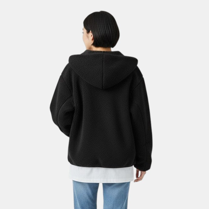Women's Hooded Sherpa Fleece Gilet