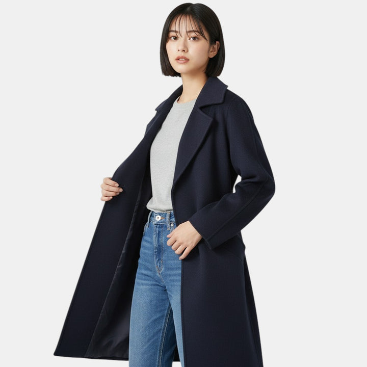 Ladies' Long Trench Coat Winter Jacket