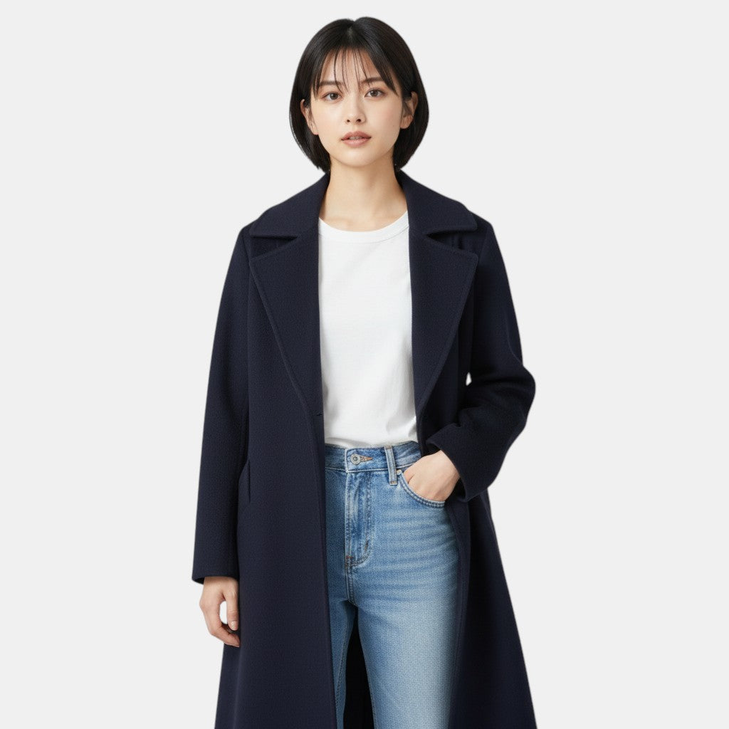 Ladies' Long Trench Coat Winter Jacket