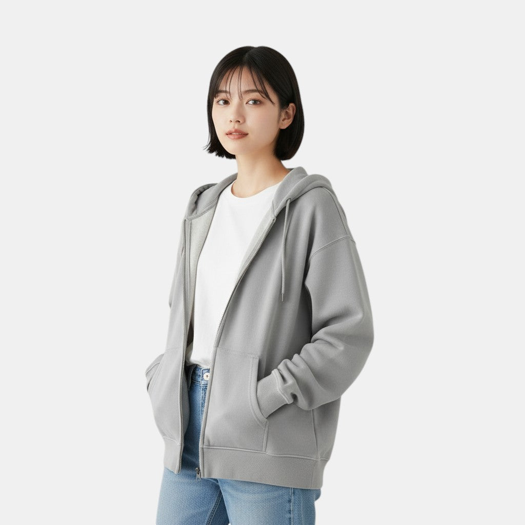 Women's Oversized Zip Hoodie