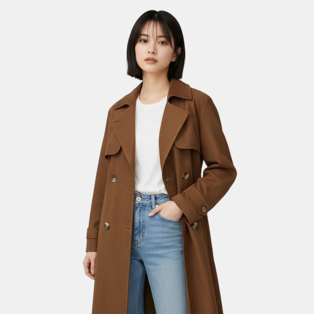 Oversized Long Trenchcoat for Women