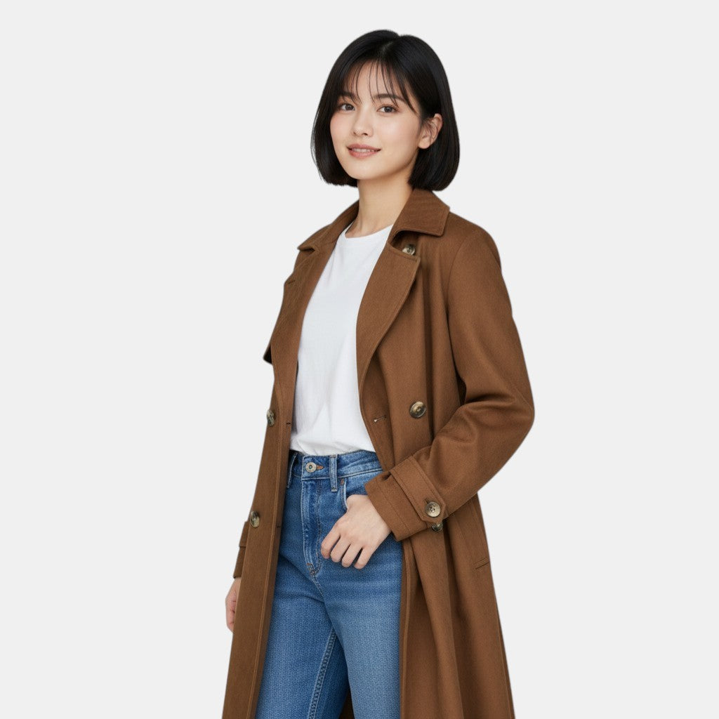 Oversized Long Trenchcoat for Women