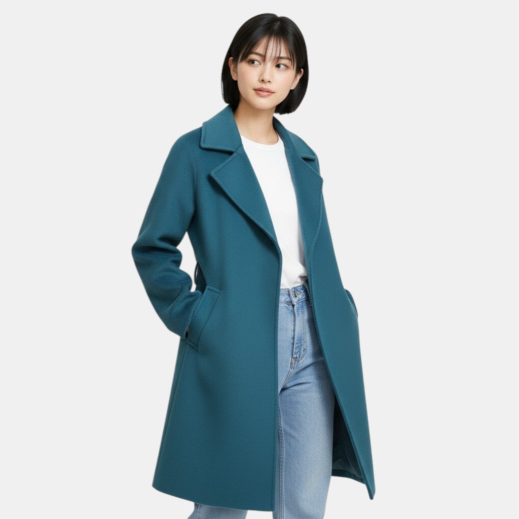 Ladies' Long Trench Coat Winter Jacket