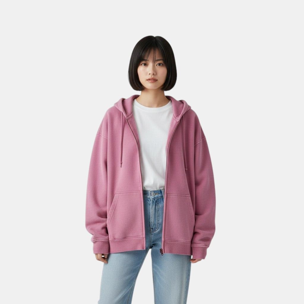 Women's Oversized Zip Hoodie