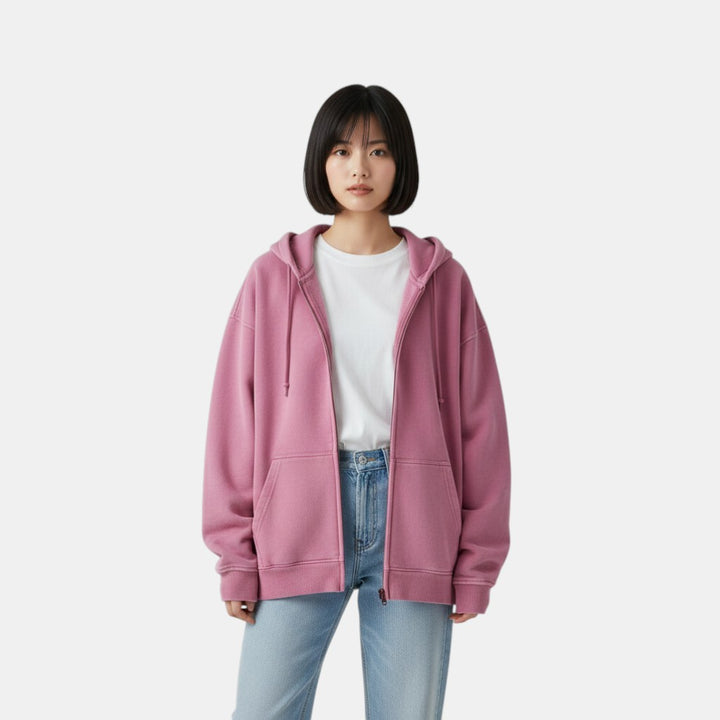 Women's Oversized Zip Hoodie
