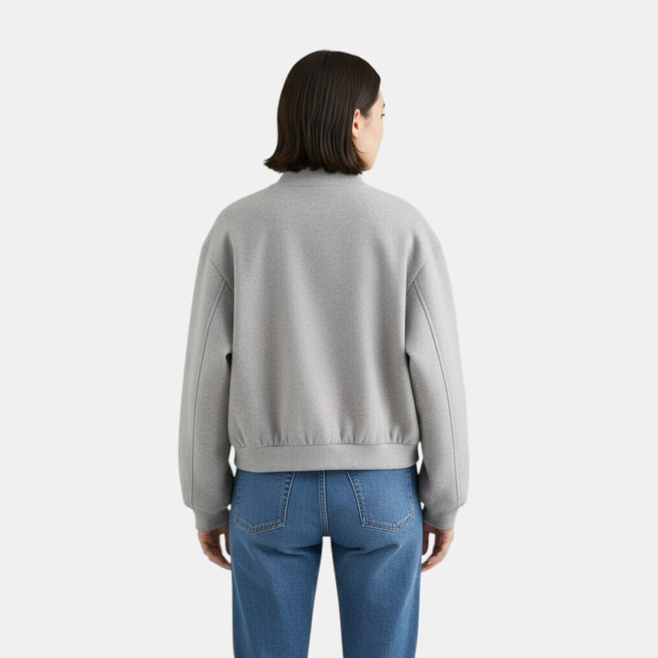 Ladies Round Neck Long Sleeve Jacket