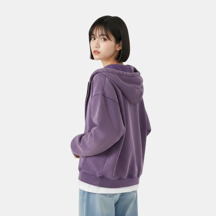 Women's Oversized Zip Hoodie