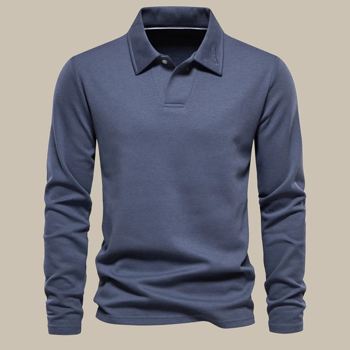 Men’s Stylish Long Sleeve Polo Shirt