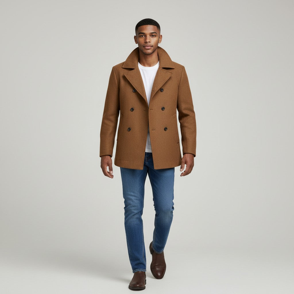 Stylish Double-Breasted Coat