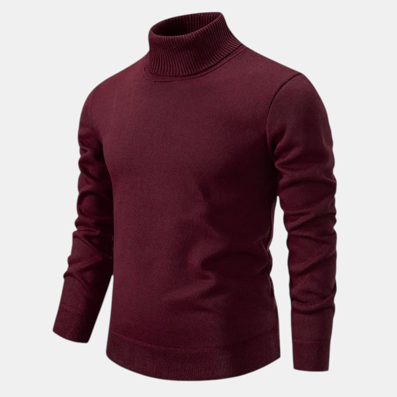 Men's Wool Roll Neck Jumper