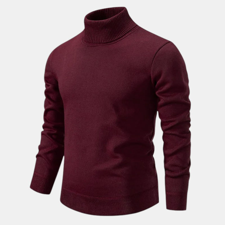 Men's Wool Roll Neck Jumper