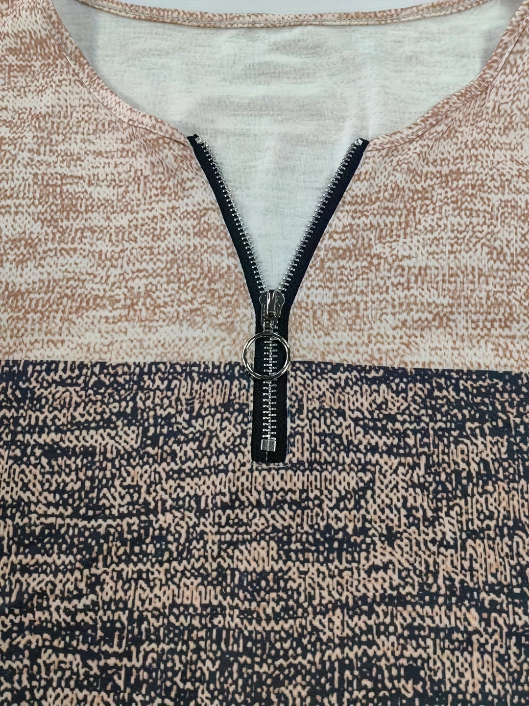 Quarter Zip Long Sleeve T-Shirt