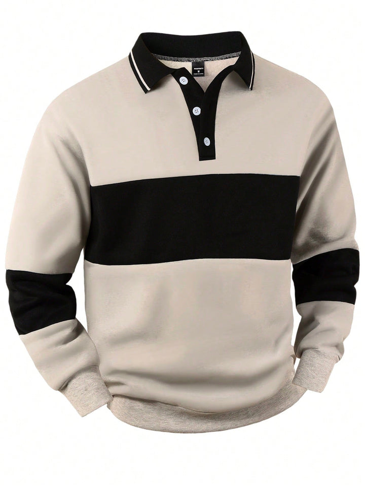 Casual Striped Men’s Long Sleeve Shirt