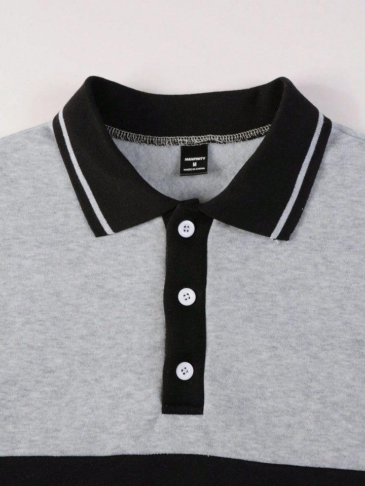 Casual Striped Men’s Long Sleeve Shirt