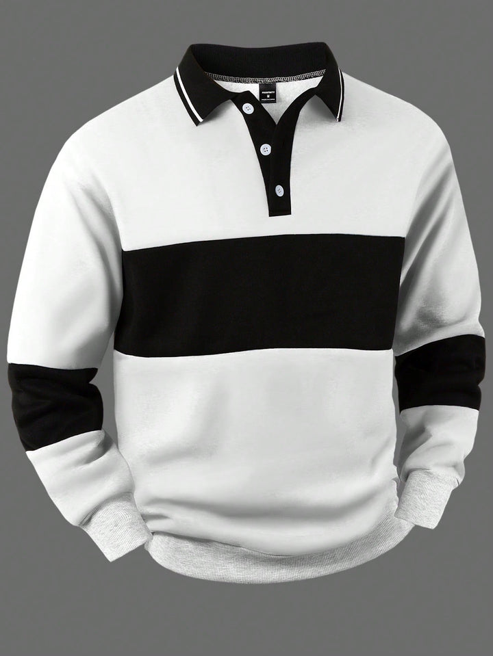Casual Striped Men’s Long Sleeve Shirt